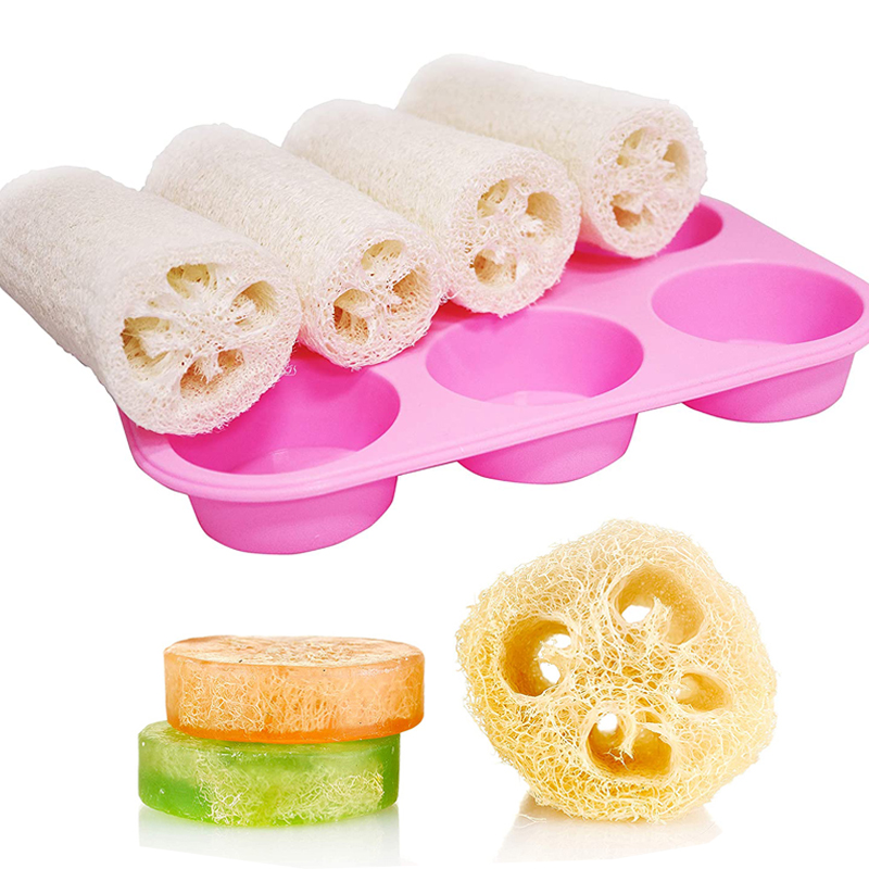 Soap Making Starter Kit - 4 تجويف مستدير سيليكون قالب صابون