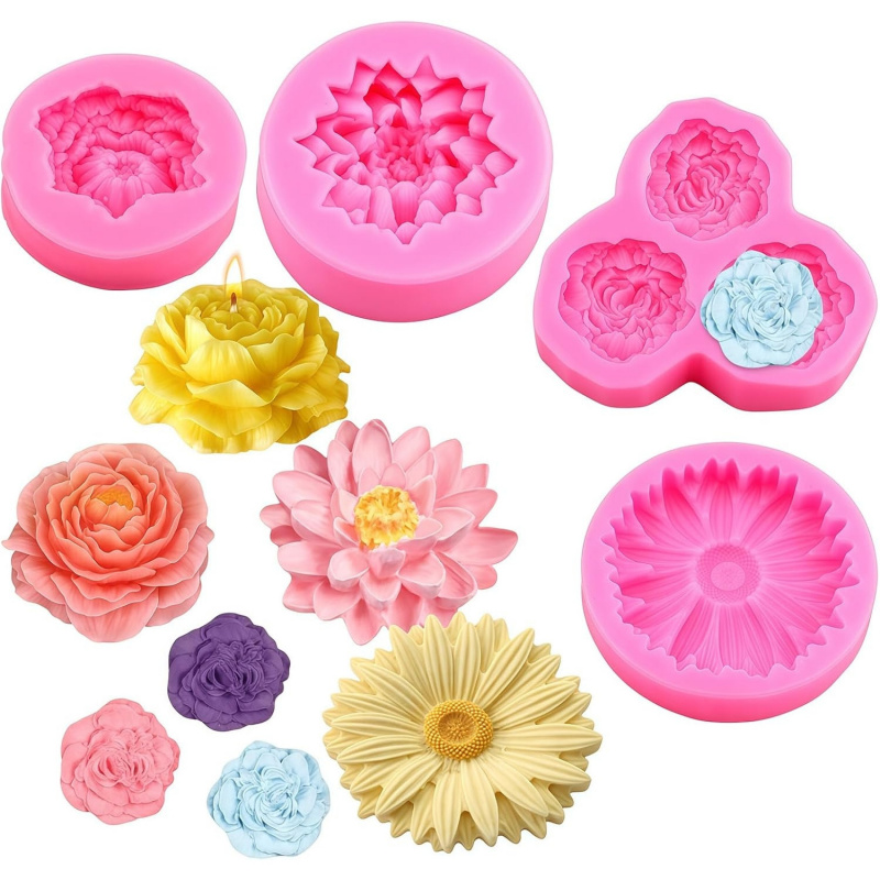 Soap Making Kit Amazon - مجموعة قوالب سيليكون ثلاثية الأبعاد بتصميم