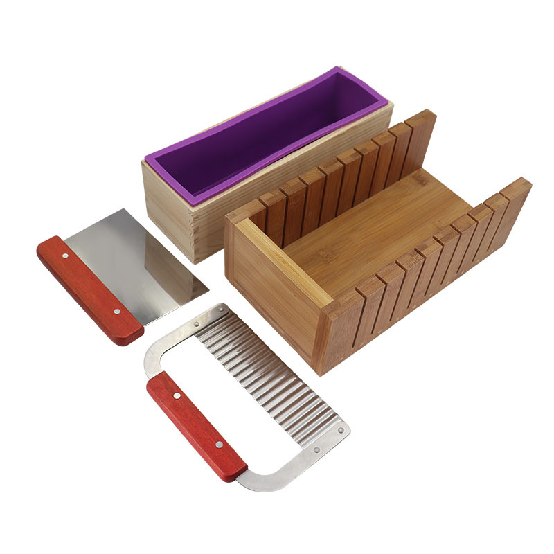 Soap Making Starter Kit - 1.2L مستطيلة سيليكون رغيف الصابون قوالب