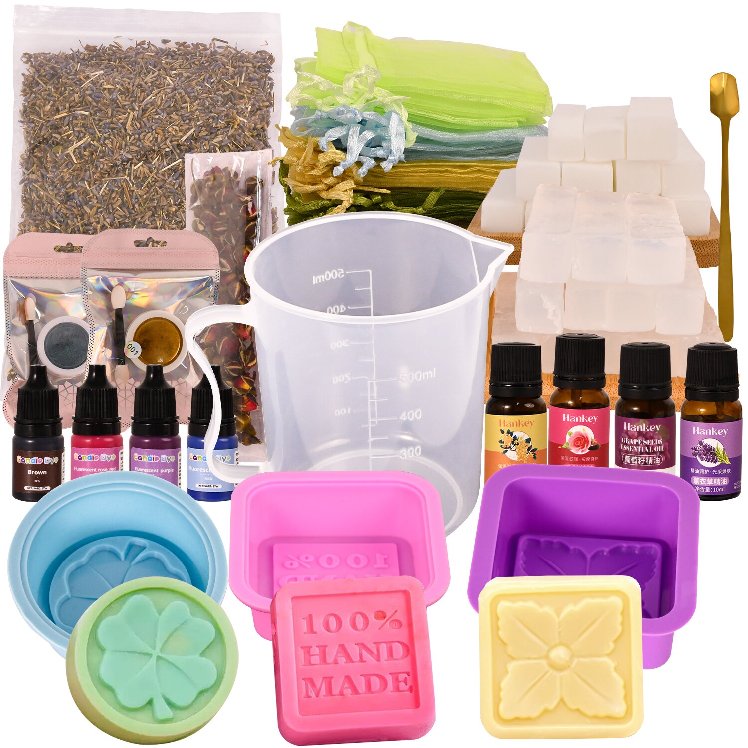 Soap Making Starter Kit - مجموعة صناعة الصابون الفاخرة الكبيرة -