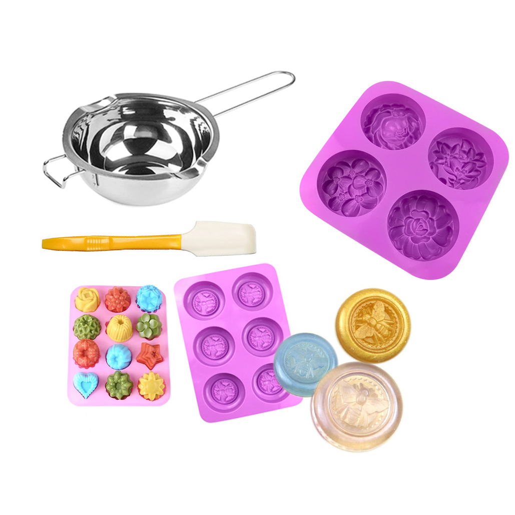Soap Making Starter Kit - مجموعة أدوات صنع الصابون اليدوية مع