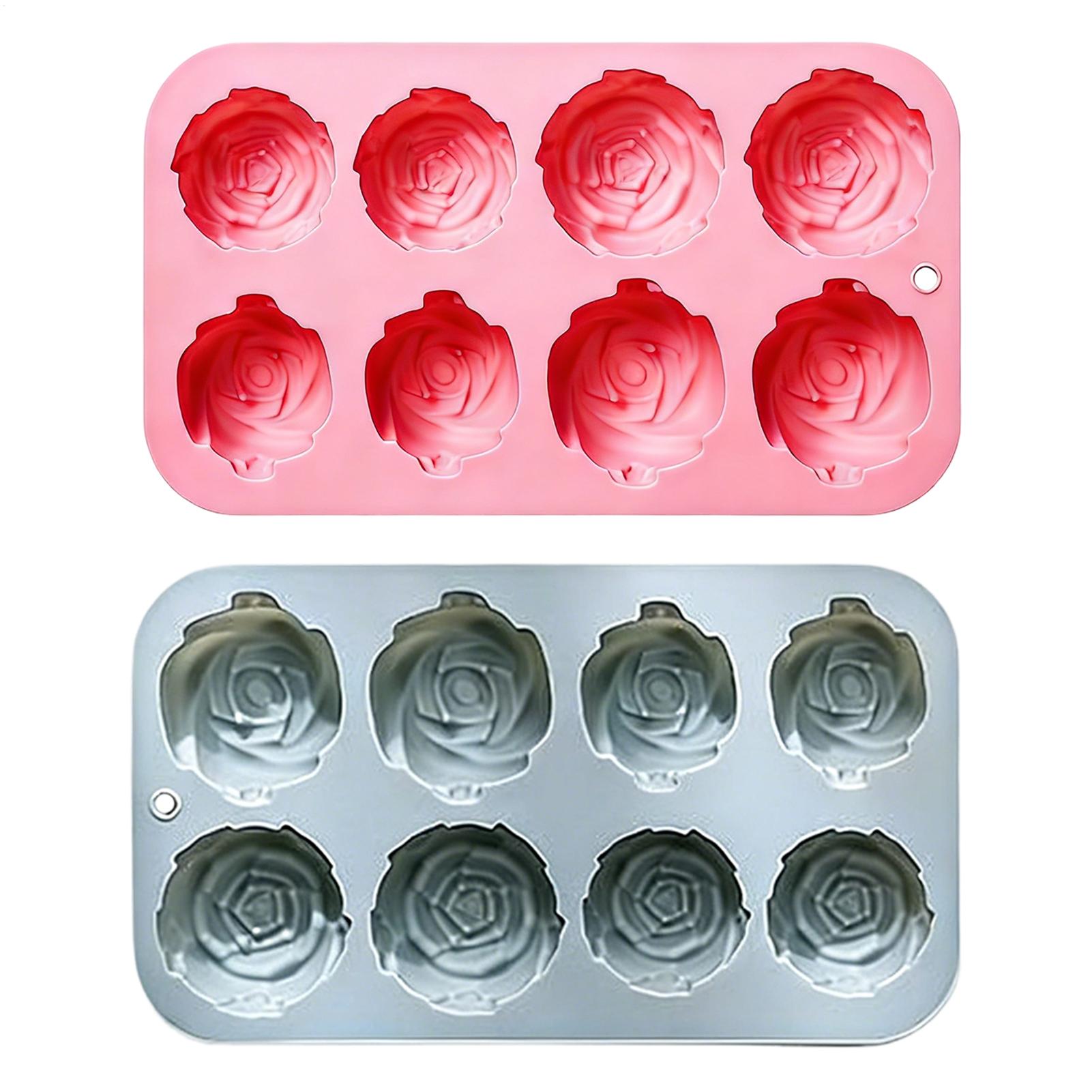 Soap Making Diy - قوالب سيليكون على شكل وردة بـ