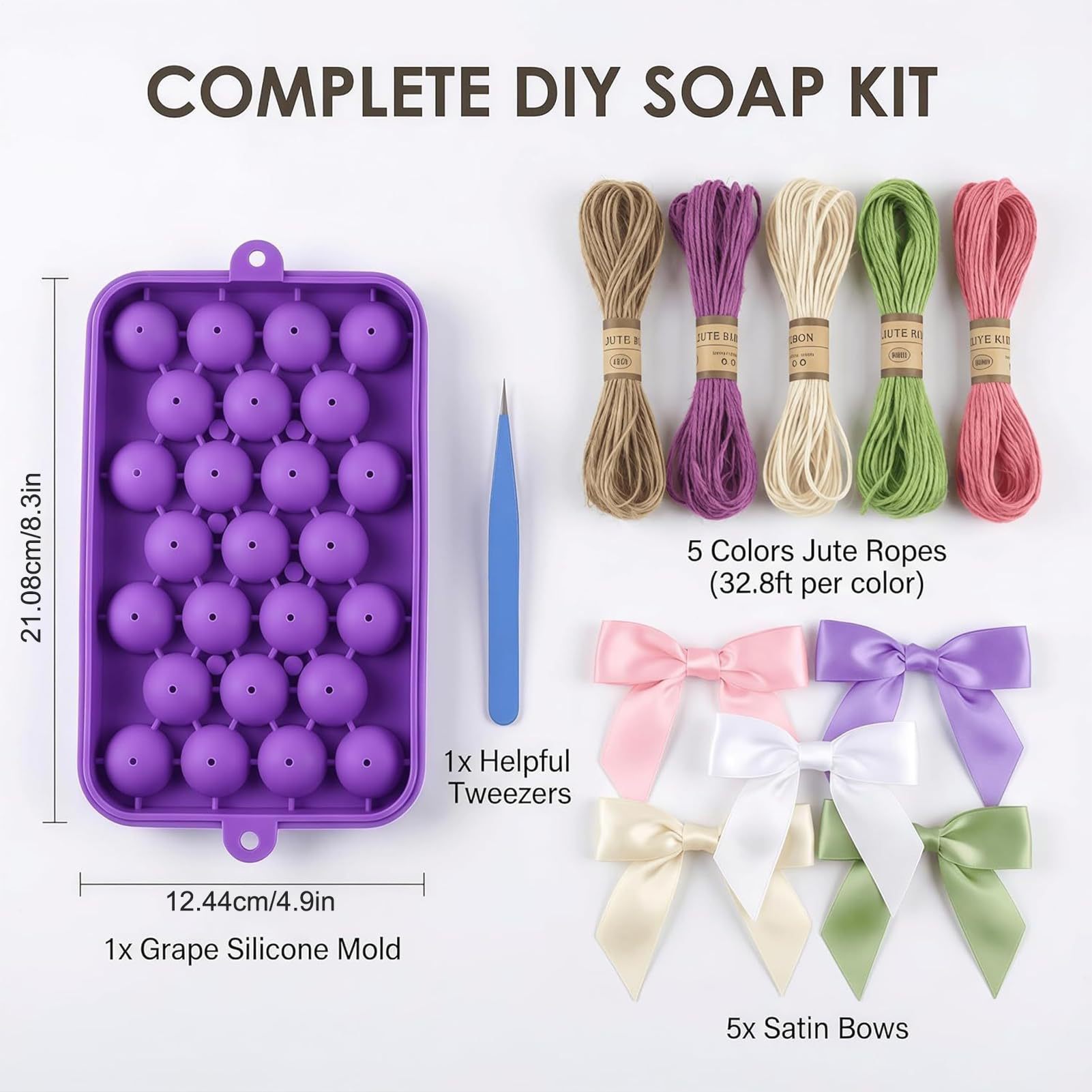 Soap Making Hobbycraft - قالب صابون إبداعي على شكل عنب،