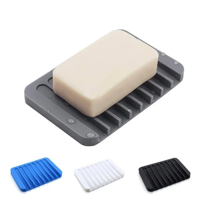 Soap Making Box - حامل الصابون الذاتي استنزاف سيليكون صحن