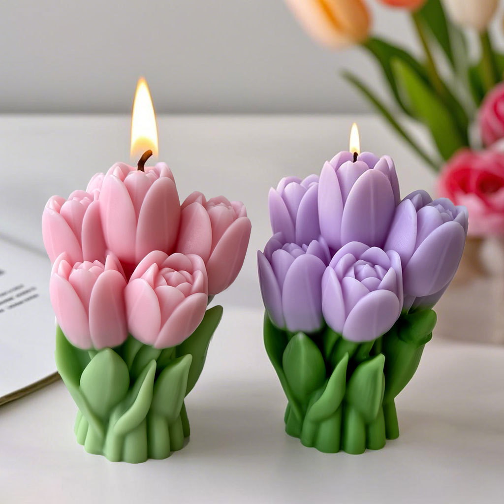 هدية عيد الحب باقة توليب قالب  - مراجعة Soap Making Things وسعره