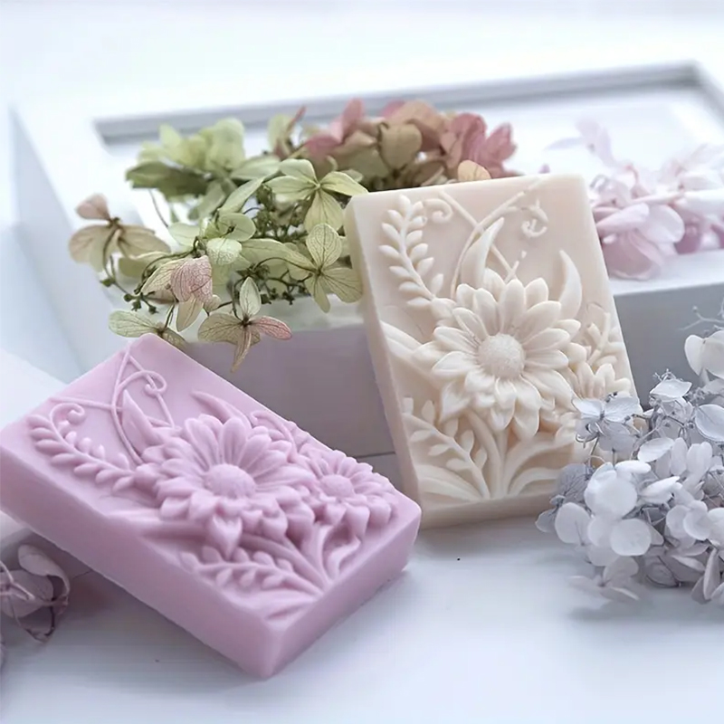 ثلاثية الأبعاد زهرة مربع الصاب - مراجعة Soap Making Things وسعره