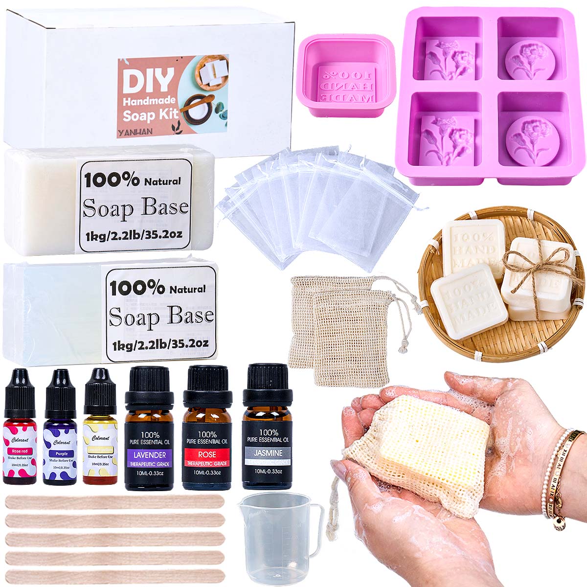 مجموعة كاملة لصنع الصابون يدوي - مراجعة Soap Making Starter Kit وسعره