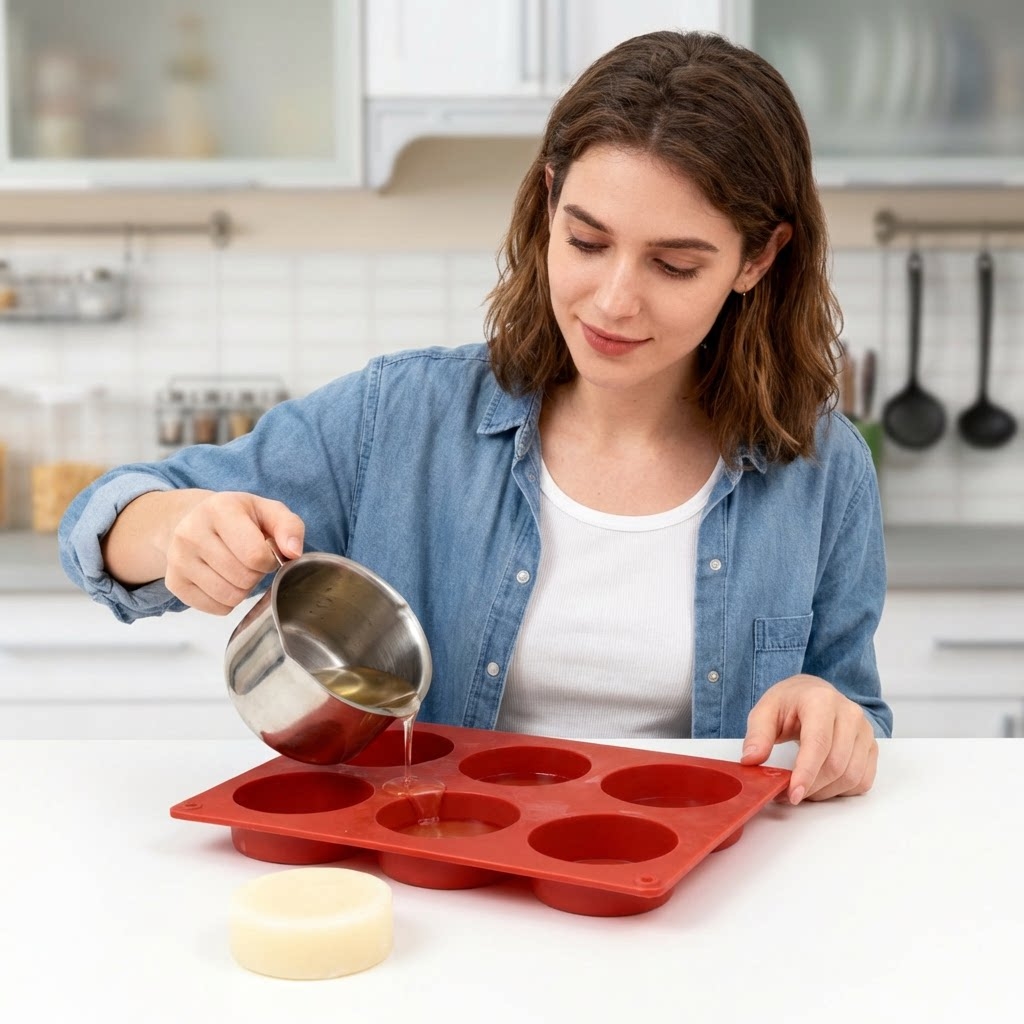 قالب صابون سيليكون دائري، أداة - مراجعة Soap Making Things وسعره